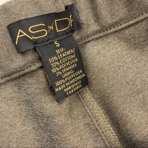 AS by DF Neutral Suede Leggings Small - Picture 4 of 9